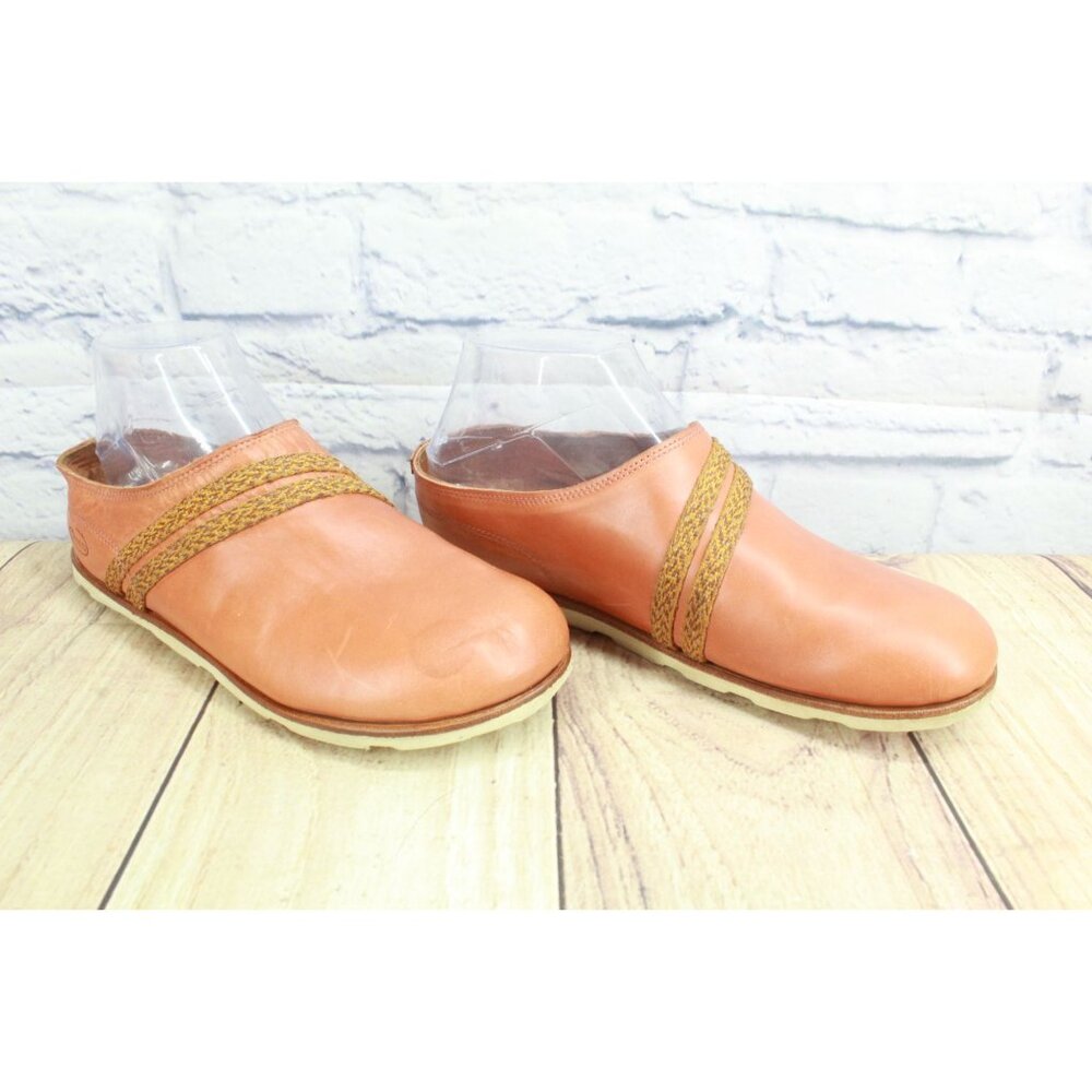 Chaco Harpers Picante Slide Mules Clog Brown Leather Size 8.5 - Picture 3 of 10